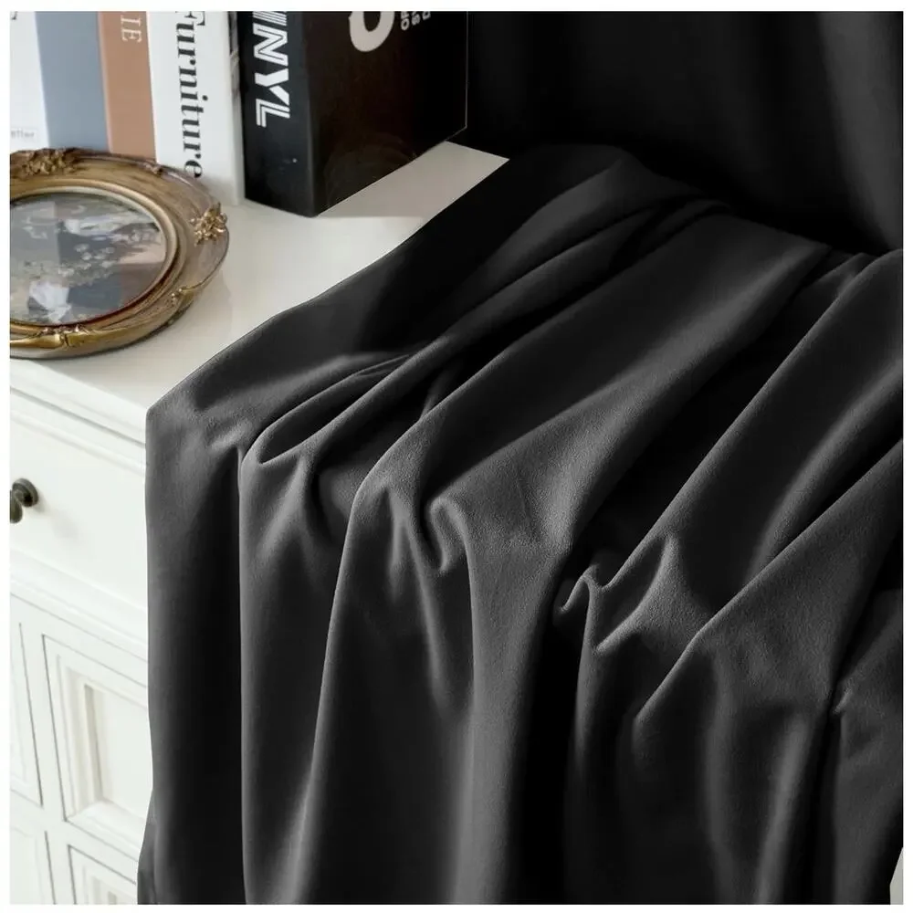 Velvet Black Out Curtains for Bedroom, Grommet Thermal Insulated 4 Panels 52x63”